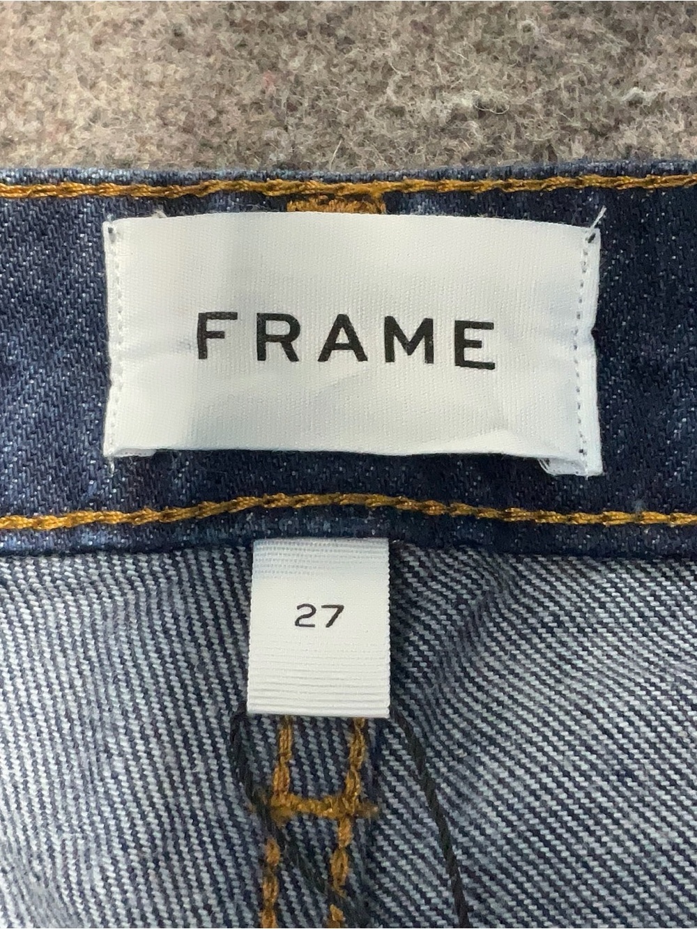FRAME Wide Leg High-Rise Women’s Jeans in Dark Indigo - Picture 4 of 4